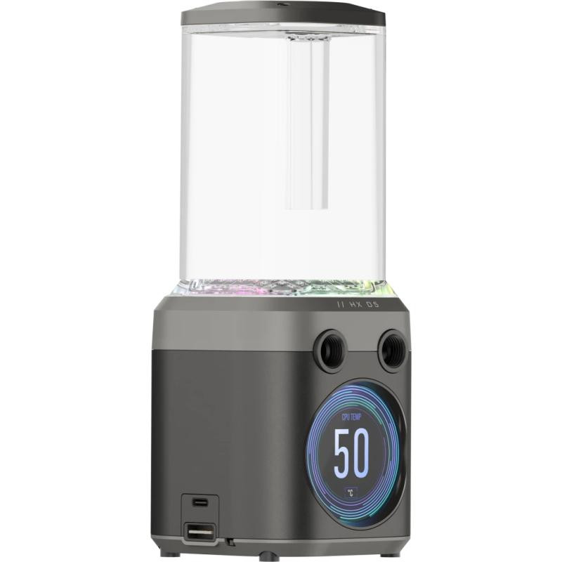 Corsair Reservoir Combo/pompe iCUE Link XD5 RGB Elite LCD, Gris/noir furtif