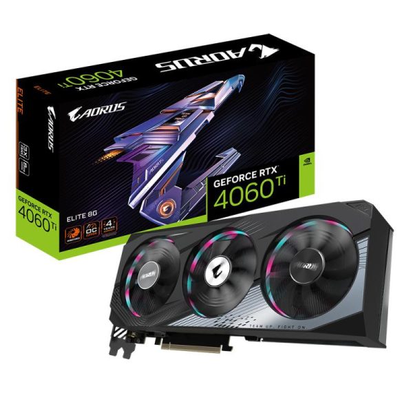 Gigabyte Aorus GeForce RTX 4060 Ti Elite 8G Nvidia 8 Go GDDR6