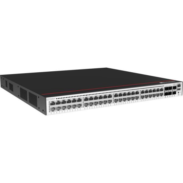 Huawei CloudEngine S5735-S48P4XE-V2 Géré L2 Gigabit Ethernet (10/100/1000) Connexion Ethernet, supportant l'alimentation via ce port (PoE) 1U Noir, Argent