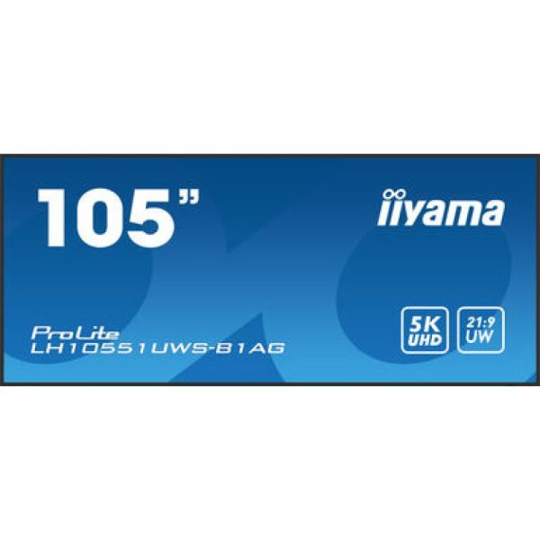 iiyama LH10551UWS-B1AG affichage de messages Écran plat de signalisation numérique 2,66 m (104.7") LED 500 cd/m² Full HD Ultra large Noir 24/7