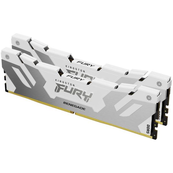 Kingston Fury DIMM DDR5 CL32 32 Go 6400 MT/s (kit de 2) Renegade Blanc XMP