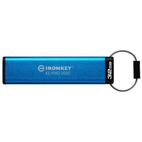 Kingston IronKey Keypad 200C USB-C de 32 Go, Fips 140-3 niveau 3 (en attente) AES-256