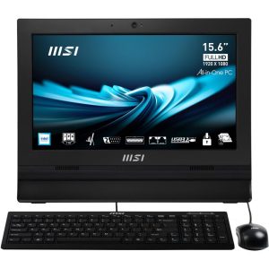 MSI Pro AP162T ADL-025XFR Intel® N N100 39,6 cm (15.6") 1920 x 1080 pixels Écran tactile PC All-in-One 4 Go DDR4-SDRAM 256 Go SSD Wi-Fi 6 (802.11ax) Noir