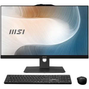 MSI Modern AM242TP 12M-854FR Intel® Core™ i7 i7-1255U 60,5 cm (23.8") 1920 x 1080 pixels PC All-in-One 16 Go DDR4-SDRAM 1 To SSD Windows 11 Pro Wi-Fi 6E (802.11ax) Noir