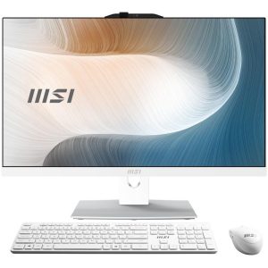 MSI Modern AM242TP 12M-855FR Intel® Core™ i7 i7-1255U 60,5 cm (23.8") 1920 x 1080 pixels PC All-in-One 16 Go DDR4-SDRAM 1 To SSD Windows 11 Pro Wi-Fi 6E (802.11ax) Blanc
