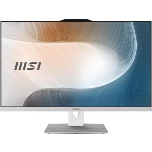MSI Modern AM272P 12M-664FR Intel® Core™ i5 i5-1235U 68,6 cm (27") 1920 x 1080 pixels PC All-in-One 8 Go DDR4-SDRAM 512 Go SSD Windows 11 Pro Wi-Fi 6E (802.11ax) Blanc