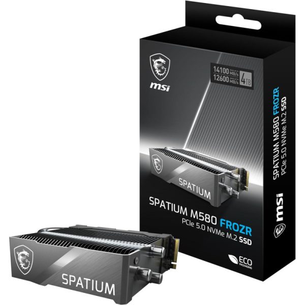 MSI SSD Spatium M580 PCIe 5.0 NVMe M.2 4TB Frozr