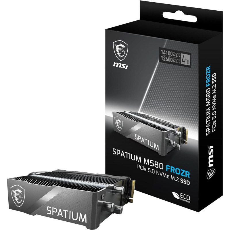 MSI SSD Spatium M580 PCIe 5.0 NVMe M.2 4TB Frozr
