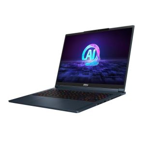 MSI Stealth 16 AI Studio A1VIG-003FR Intel Core Ultra 9 185H Ordinateur portable 40,6 cm (16") UHD+ 32 Go DDR5-SDRAM 1 To SSD NVIDIA GeForce RTX 4090 Wi-Fi 7 (802.11be) Windows 11 Pro Bleu