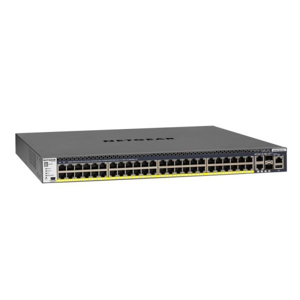Netgear M4300 52G PoE+ Managed Switch W/APS1000W (GSM4352PB)