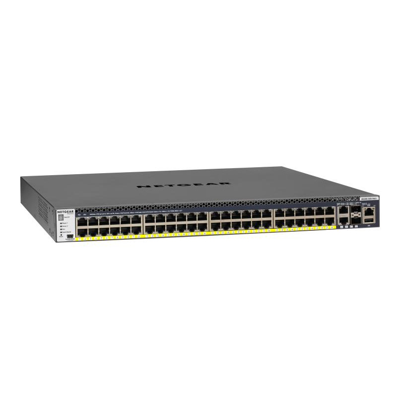 Netgear M4300 52G PoE+ Managed Switch W/APS1000W (GSM4352PB)