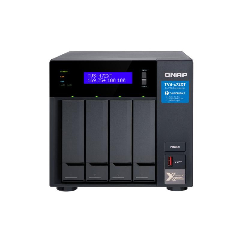 QNAP TVS-472XT-i3-4G Serveur NAS 4 Baies
