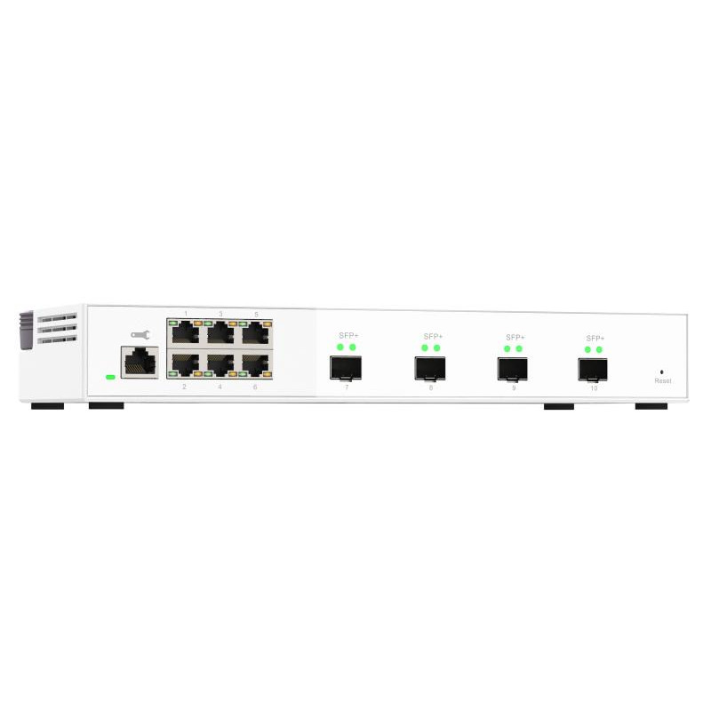 QNAP QSW-M2106-4S commutateur réseau Géré L2 2.5G Ethernet (100/1000/2500) Blanc