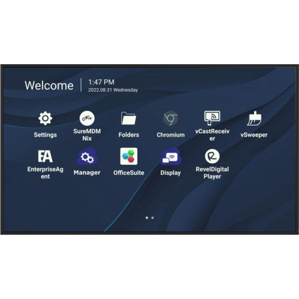 ViewSonic CDE7530 affichage de messages 190,5 cm (75") Wifi 450 cd/m² 4K Ultra HD Noir Intégré dans le processeur Android 11