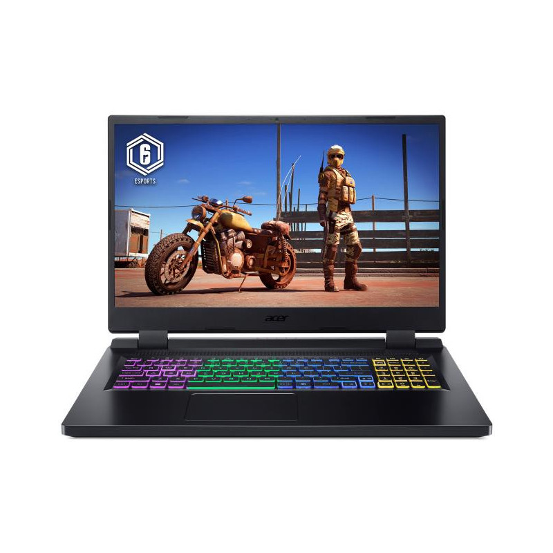 Acer Nitro 5 AN517-55-73TV Intel® Core™ i7 i7-12650H Ordinateur portable 43,9 cm (17.3") Full HD 16 Go DDR4-SDRAM 512 Go SSD NVIDIA GeForce RTX 4060 Wi-Fi 6 (802.11ax) Windows 11 Home Noir