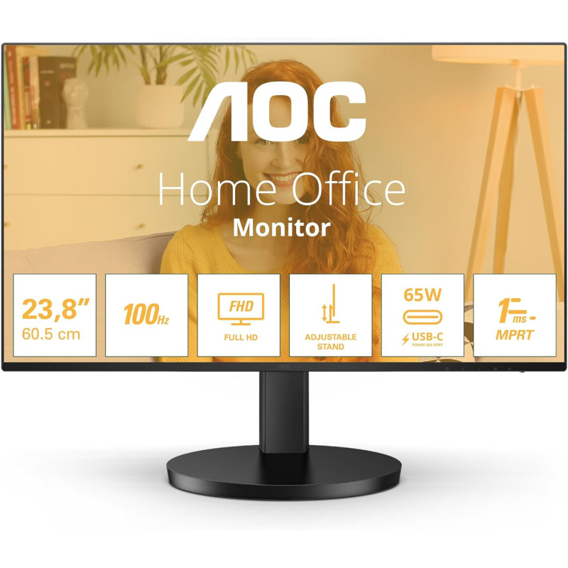 AOC B3 27B3CF2 LED display 68,6 cm (27") 1920 x 1080 pixels Full HD Noir