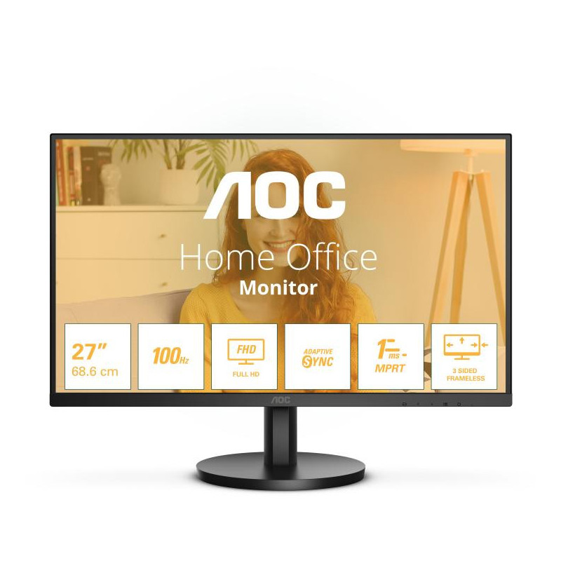 AOC B3 27B3HMA2 LED display 68,6 cm (27") 1920 x 1080 pixels Full HD LCD Noir