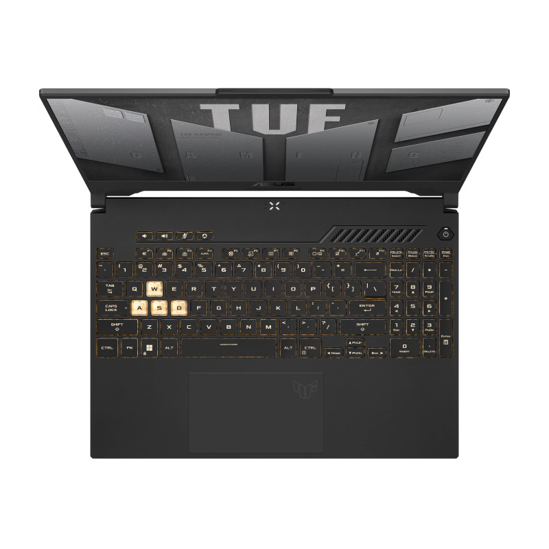 ASUS TUF Gaming F15 FX507ZC4-HN250 Intel® Core™ i5 i5-12500H Ordinateur portable 39,6 cm (15.6") Full HD 16 Go DDR4-SDRAM 512 Go SSD NVIDIA GeForce RTX 3050 Wi-Fi 6 (802.11ax) Noir, Gris