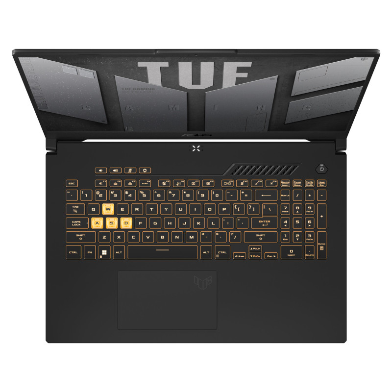 ASUS TUF Gaming F17 TUF707ZC4-HX060W Intel® Core™ i5 i5-12500H Ordinateur portable 43,9 cm (17.3") Full HD 8 Go DDR5-SDRAM 512 Go SSD NVIDIA GeForce RTX 3050 Wi-Fi 6 (802.11ax) Windows 11 Home Noir, Gris