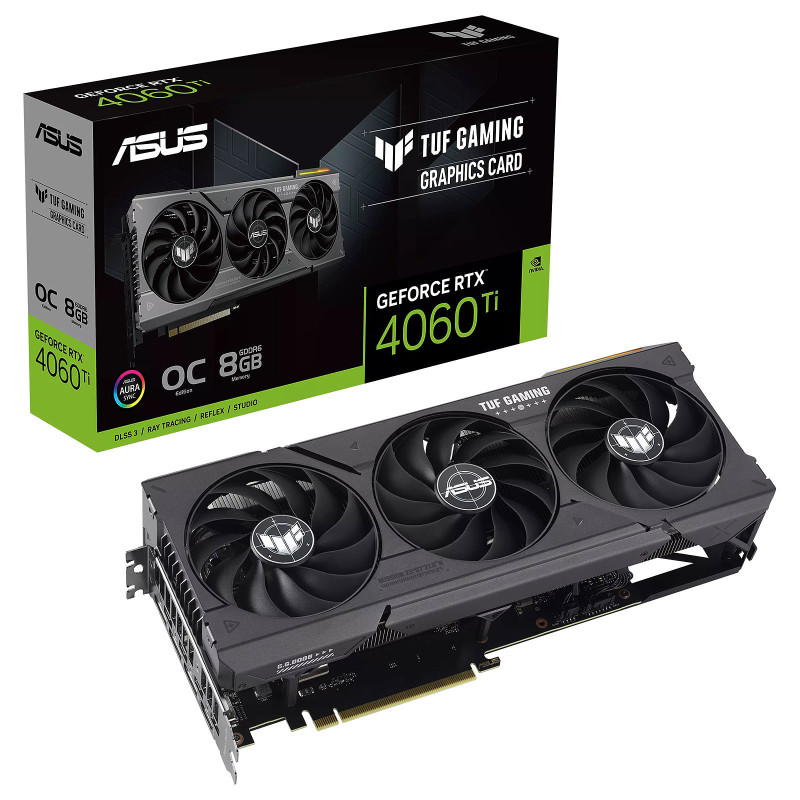 ASUS TUF Gaming TUF-RTX4060TI-O8G-GAMING NVIDIA GeForce RTX 4060 Ti 8 Go GDDR6