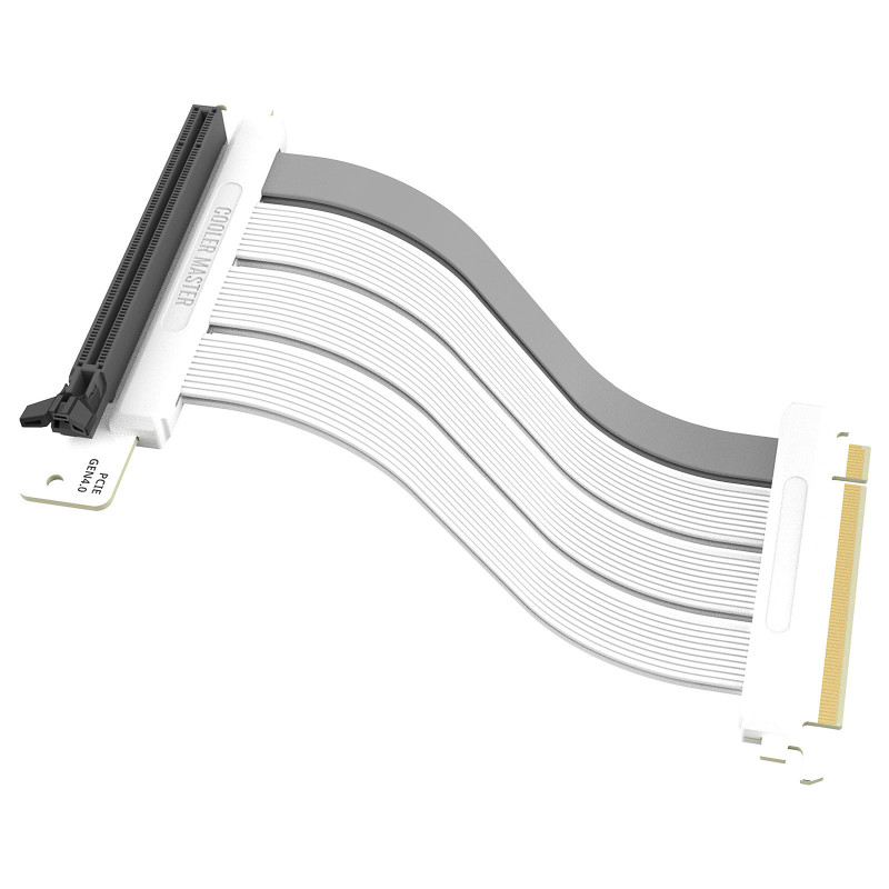 COOLER MASTER Riser Cable PCIe 4.0 x16 White - 200mm o