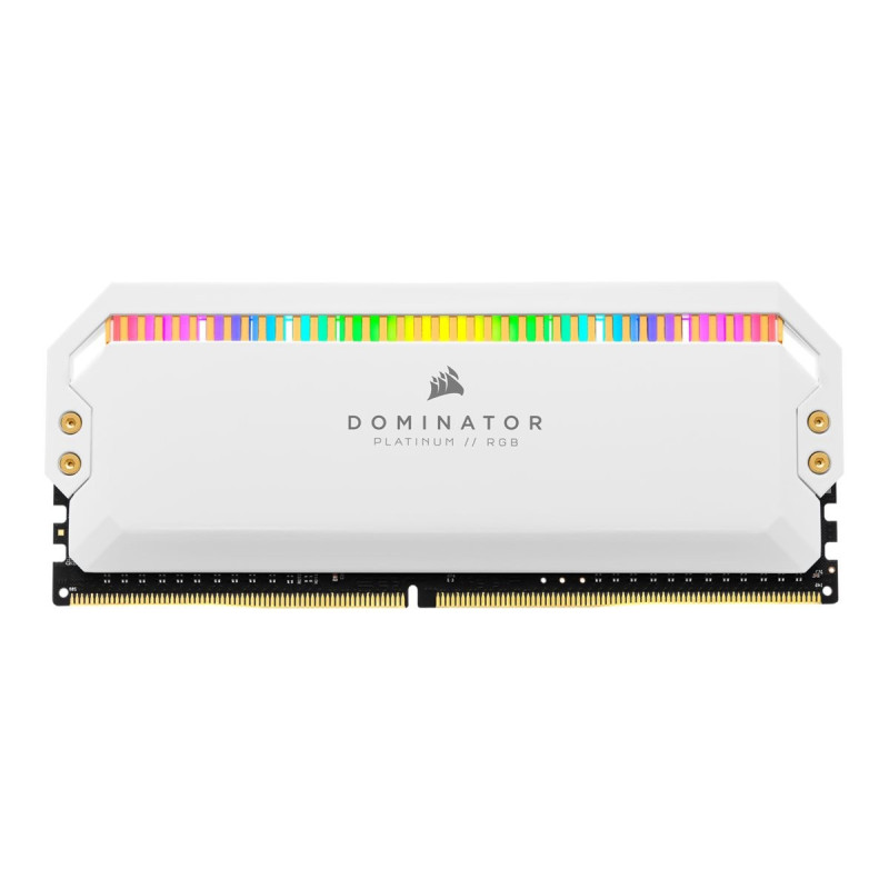 CORSAIR DOMINATOR PLATINUM RGB 32GO DDR4 3200 CL16 ( 4x8GO) BLANC .