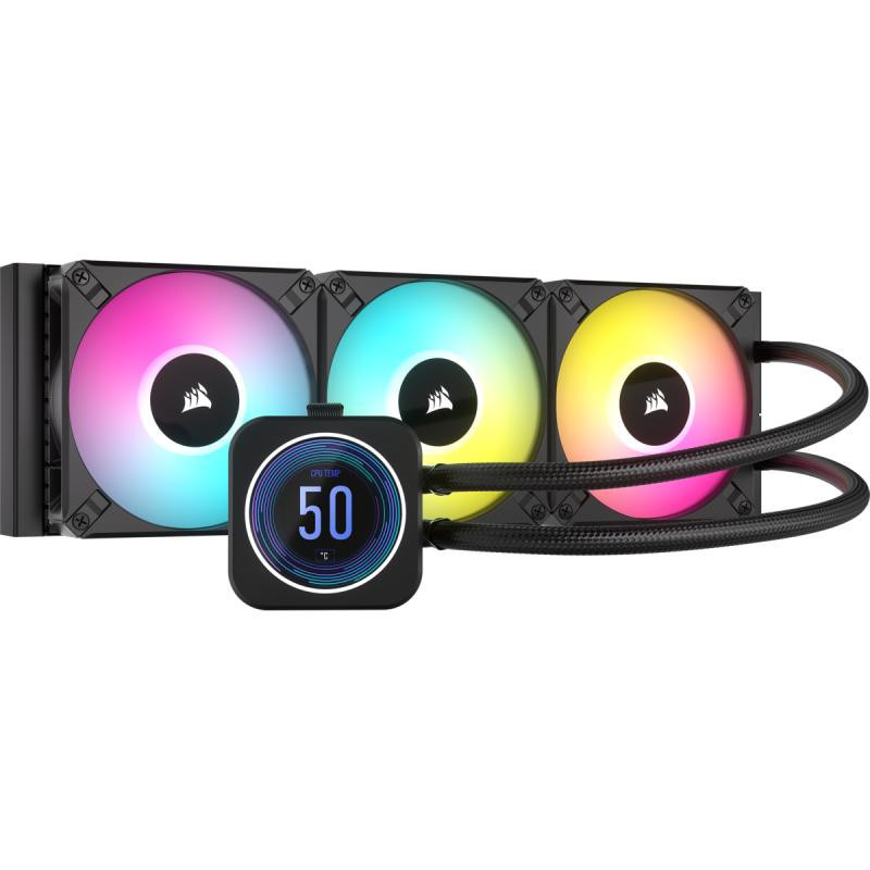 Corsair CW-9060075-WW système de refroidissement d’ordinateur Processeur Refroidisseur de liquide tout-en-un 12 cm Noir 1 pièce(s)