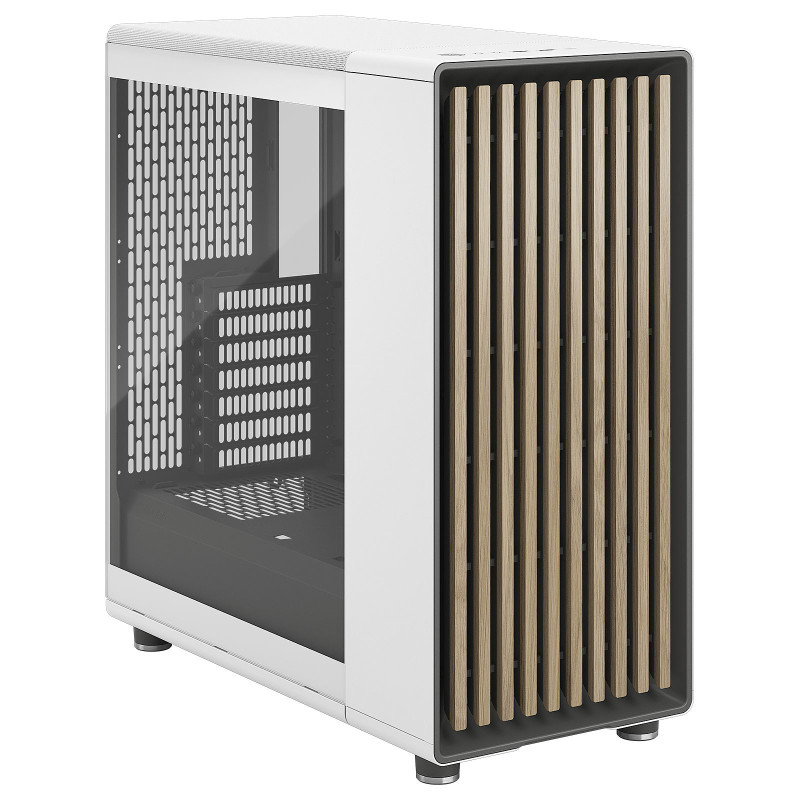 Fractal Design North Chalk White TG Clear Tint