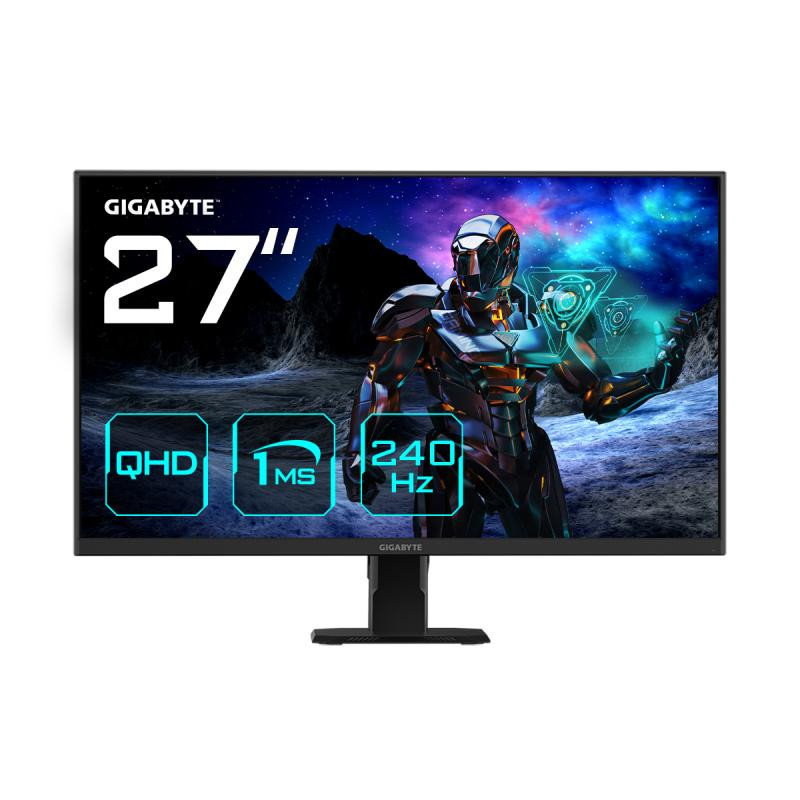 Gigabyte GS27Q X Moniteur de jeu 27" QHD - 2560 x 1440 (QHD), 240Hz, 1ms, 250 cd/m2, FreeSync Premium Pro, HDR Ready, HDMI 2.0, DisplayPort 1.4