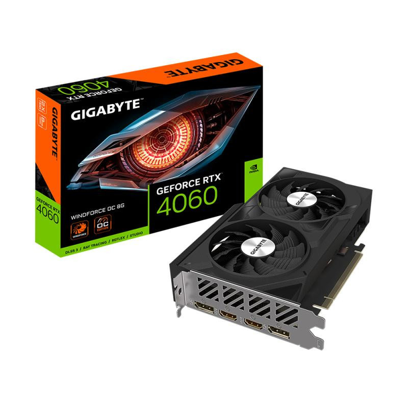Gigabyte GeForce RTX 4060 Windforce OC 8G Nvidia 8 Go GDDR6