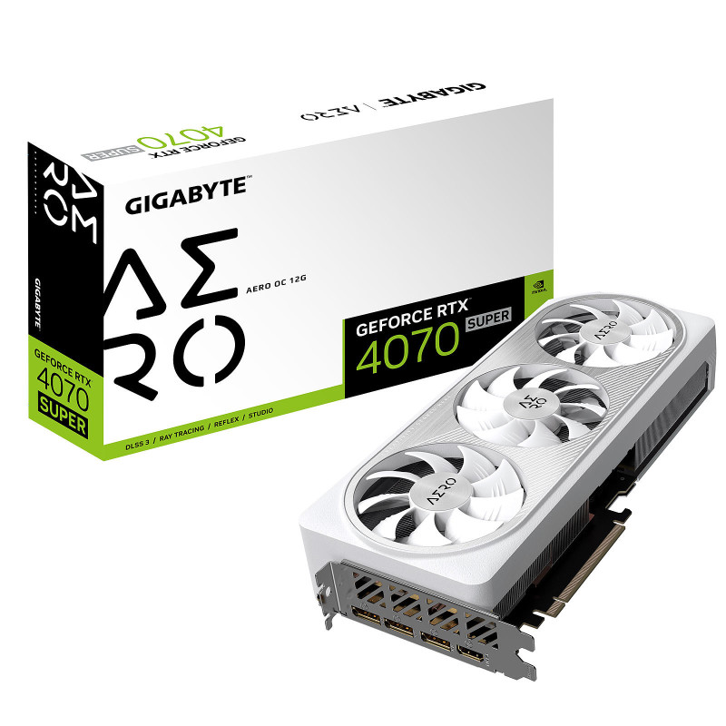 Gigabyte Aero GeForce RTX 4070 Super OC 12G Nvidia 12 Go GDDR6X