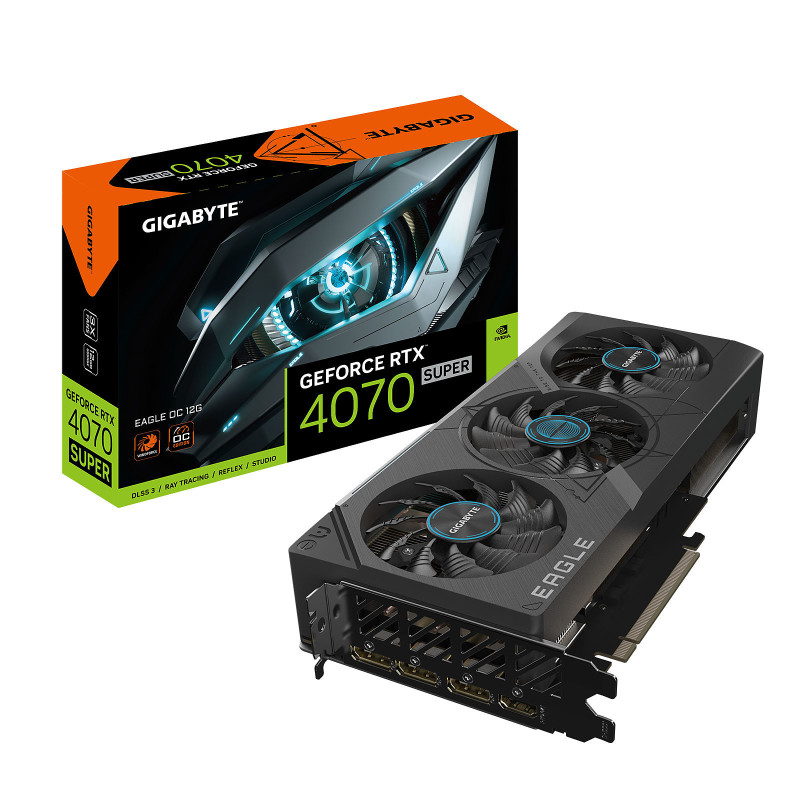 Gigabyte Eagle GeForce RTX 4070 Super OC 12G Nvidia 12 Go GDDR6X