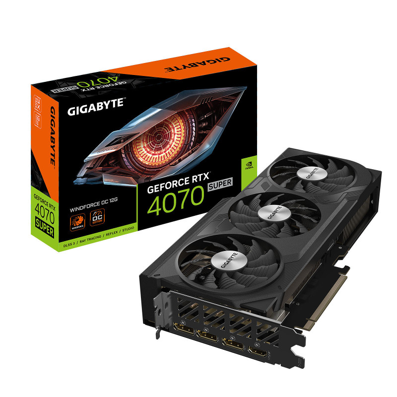 Gigabyte GeForce RTX 4070 Super Windforce OC 12G Nvidia 12 Go GDDR6X