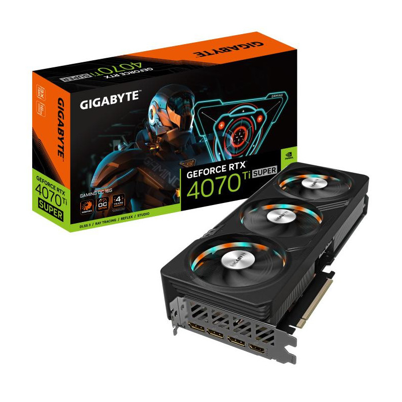Gigabyte Gaming GeForce RTX 4070 Ti Super OC 16G Nvidia 16 Go GDDR6X
