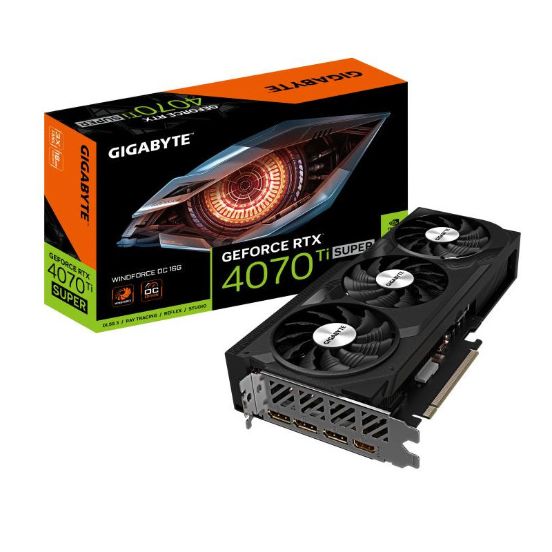 Gigabyte GeForce RTX 4070 Ti Super Windforce OC 16G Nvidia 16 Go GDDR6X