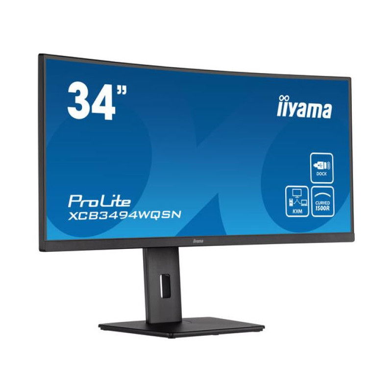 iiyama ProLite XCB3494WQSN-B5 LED display 86,4 cm (34") 3440 x 1440 pixels UltraWide Quad HD Noir