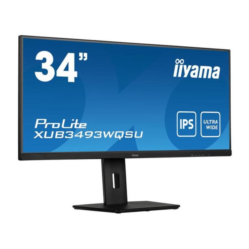 iiyama ProLite XUB3493WQSU-B5 écran plat de PC 86,4 cm (34") 3440 x 1440 pixels UltraWide Quad HD LED Noir