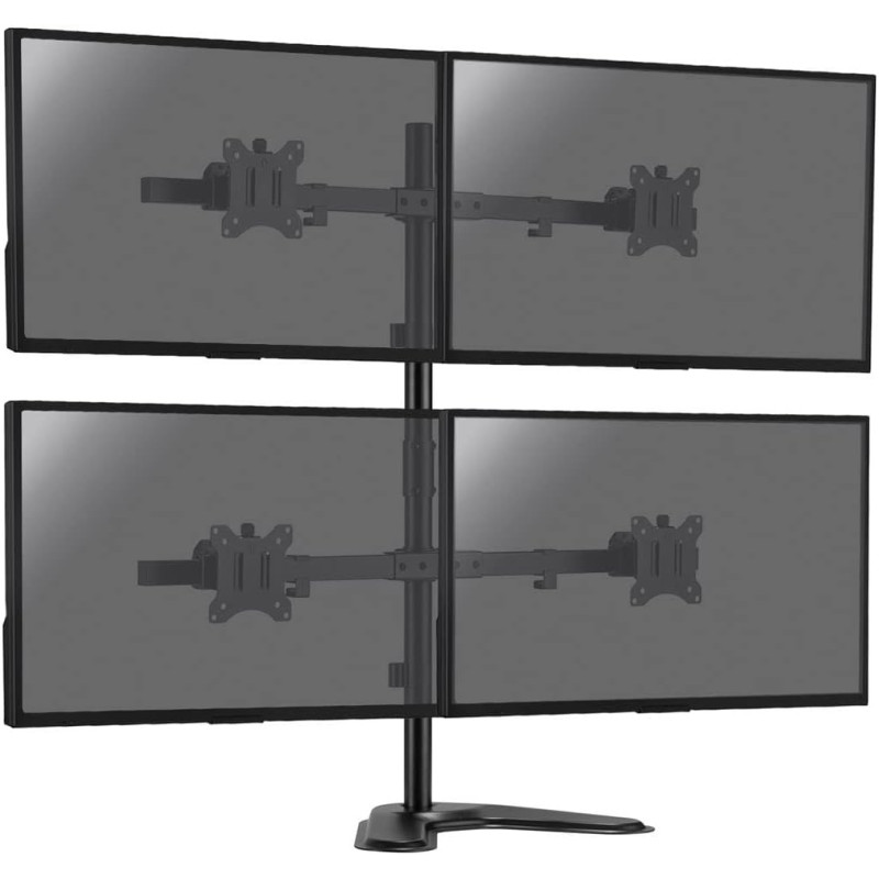 Kimex Support de Bureau Sur Pied pour 4 Ecrans Moniteurs TV 17'' - 32''