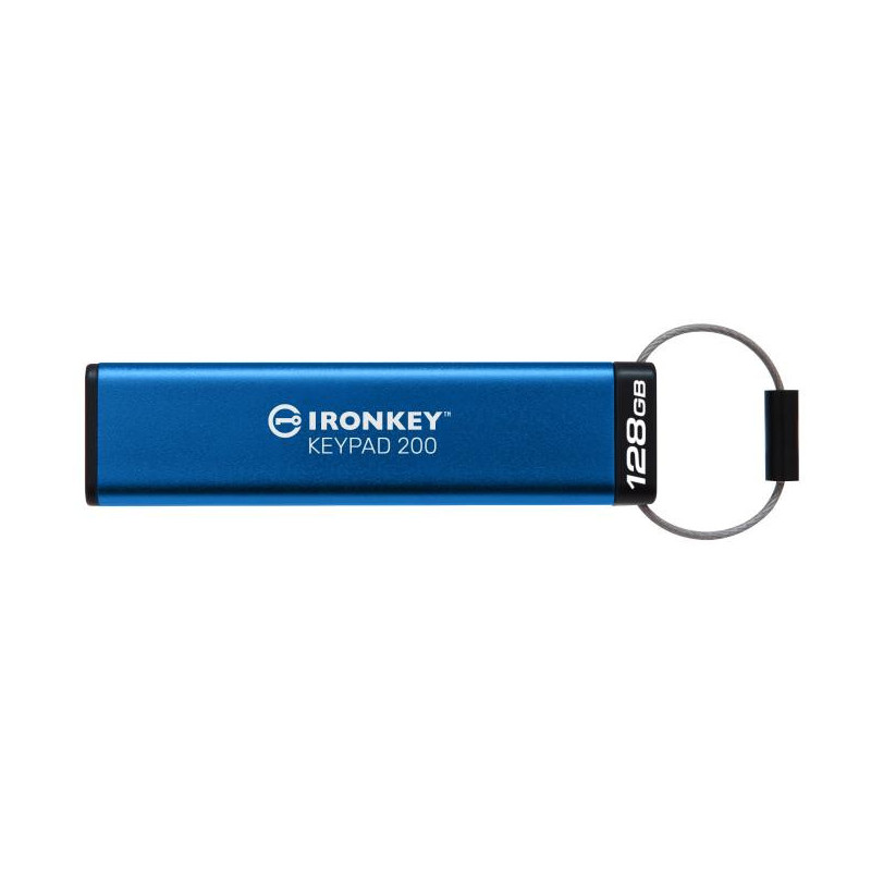 Kingston IronKey Keypad 200 de 128 Go, Fips 140-3 niveau 3 (en attente), chiffrement AES-256