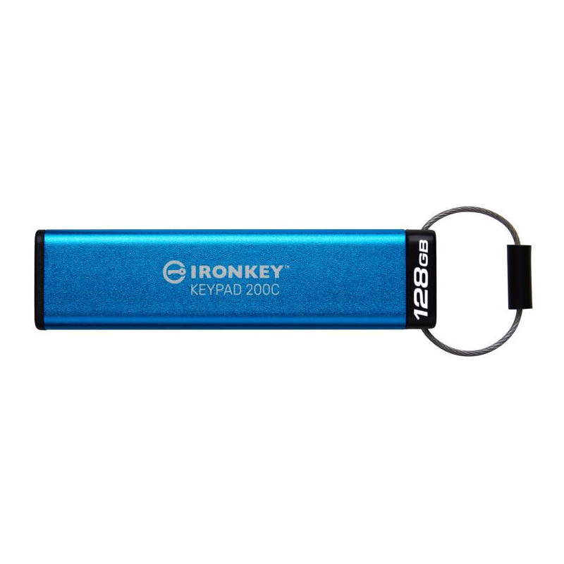 Kingston IronKey Keypad 200C USB-C de 128 Go, Fips 140-3 niveau 3 (en attente) AES-256