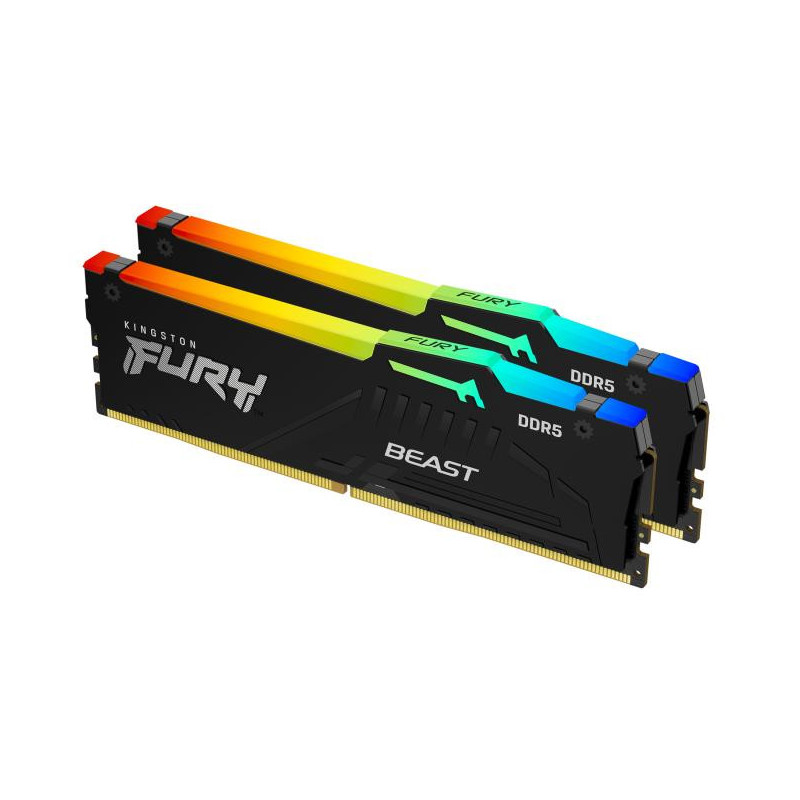 Kingston 16G (2x8G) D5 5200Mhz Fury Beast RGB XMP