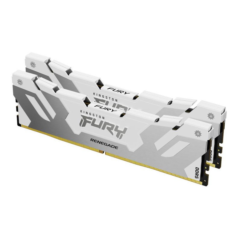 Kingston Technology FURY DIMM DDR5 CL32 32Go 6000 MT/s (kit de 2) Renegade Blanc XMP