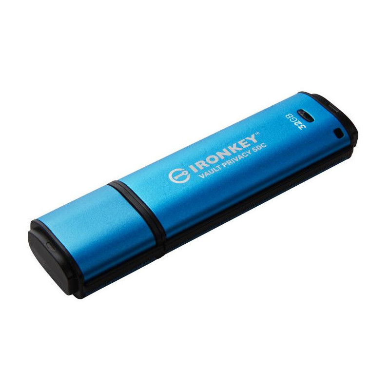 Kingston IronKey 32 Go USB-C Vault Privacy 50C chiffrée AES-256, Fips 197