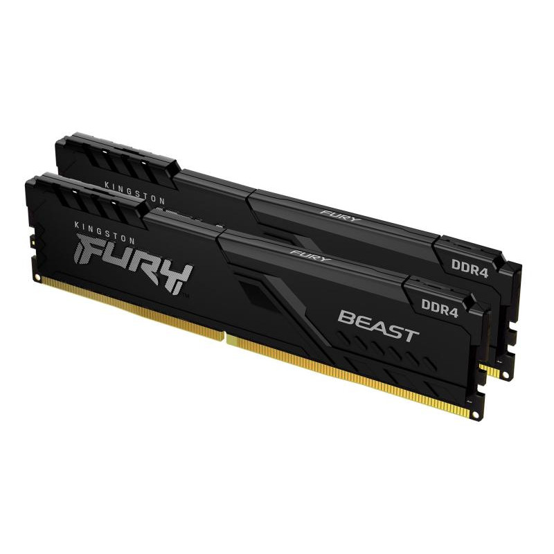 Kingston 16G (2x8G) D4 3600Mhz Fury Beast Black