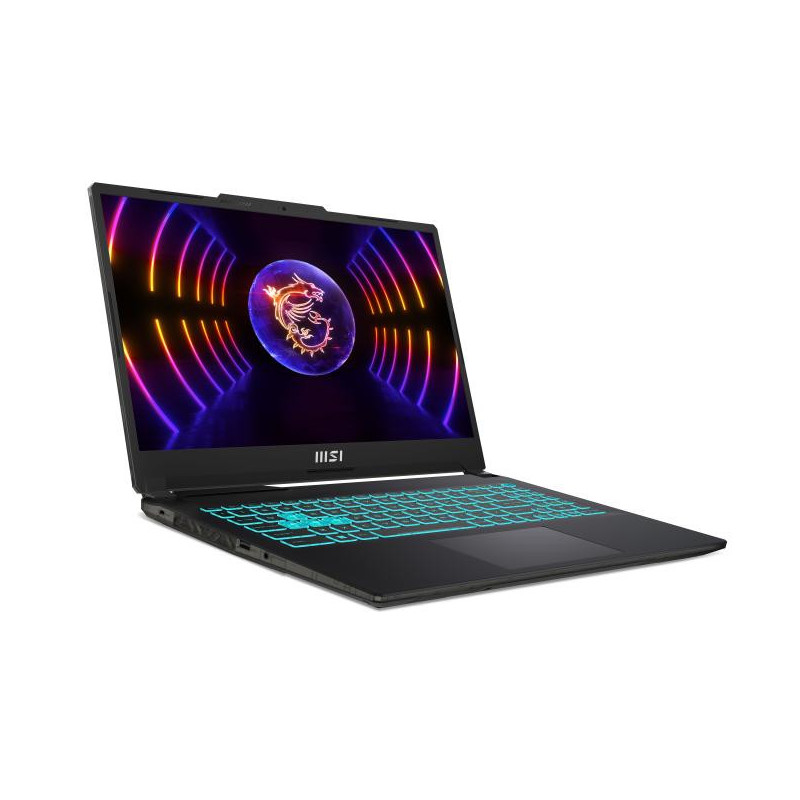 MSI Cyborg 15 A13VE-681FR Intel® Core™ i5 i5-13420H Ordinateur portable 39,6 cm (15.6") Full HD 16 Go DDR5-SDRAM 512 Go SSD NVIDIA GeForce RTX 4050 Wi-Fi 6E (802.11ax) Windows 11 Home Noir