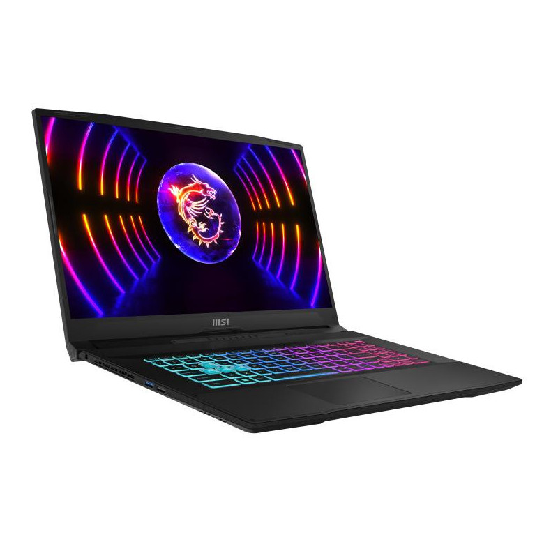 MSI Katana 17 B13VEK-1048XFR Intel® Core™ i5 i5-13420H Ordinateur portable 43,9 cm (17.3") Full HD 16 Go DDR5-SDRAM 512 Go SSD NVIDIA GeForce RTX 4050 Wi-Fi 6E (802.11ax) DOS gratuit Noir