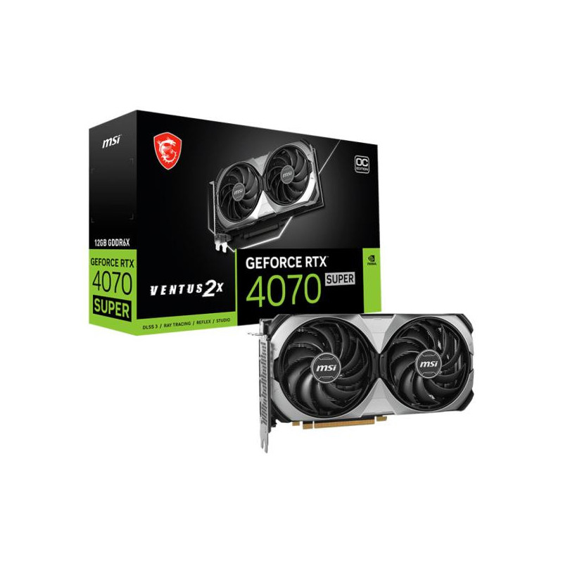 MSI VENTUS GeForce RTX 4070 SUPER 12G 2X OC NVIDIA 12 Go GDDR6X