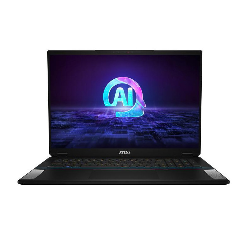 MSI Stealth 18 AI Studio A1VHG-004FR Intel Core Ultra 9 185H Ordinateur portable 45,7 cm (18") UHD+ 64 Go DDR5-SDRAM 2 To SSD NVIDIA GeForce RTX 4080 Wi-Fi 7 (802.11be) Windows 11 Pro Noir