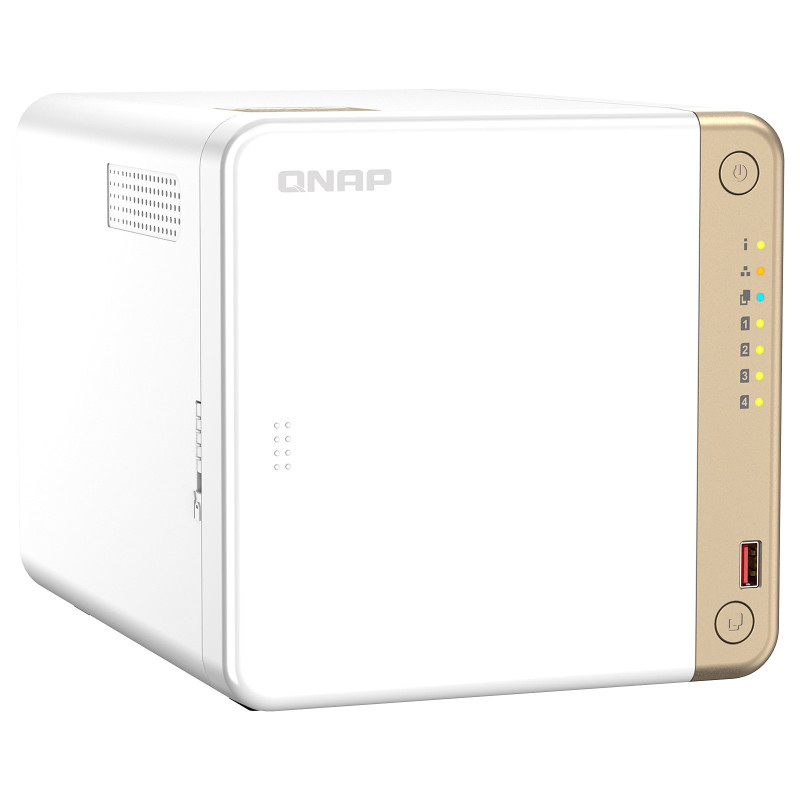 QNAP TS-462-2G serveur de stockage NAS Tower Intel® Celeron® N4505 2 Go DDR4 QNAP QTS Blanc