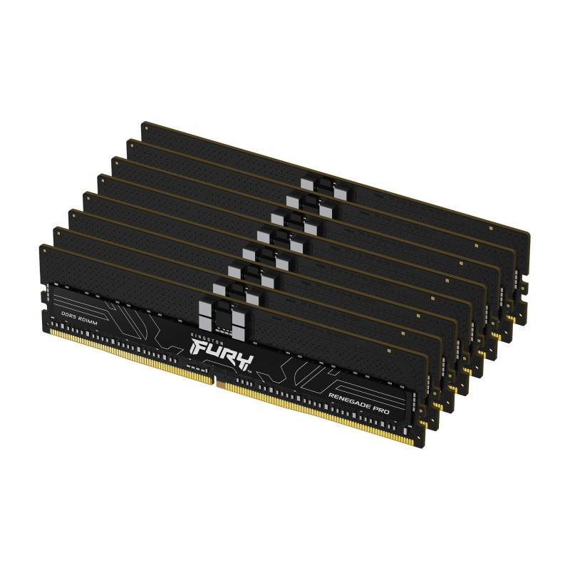 Kingston Fury 256 Go 6400 MT/s DDR5 ECC Reg CL32 DIMM (kit de 8) Renegade Pro EXPO